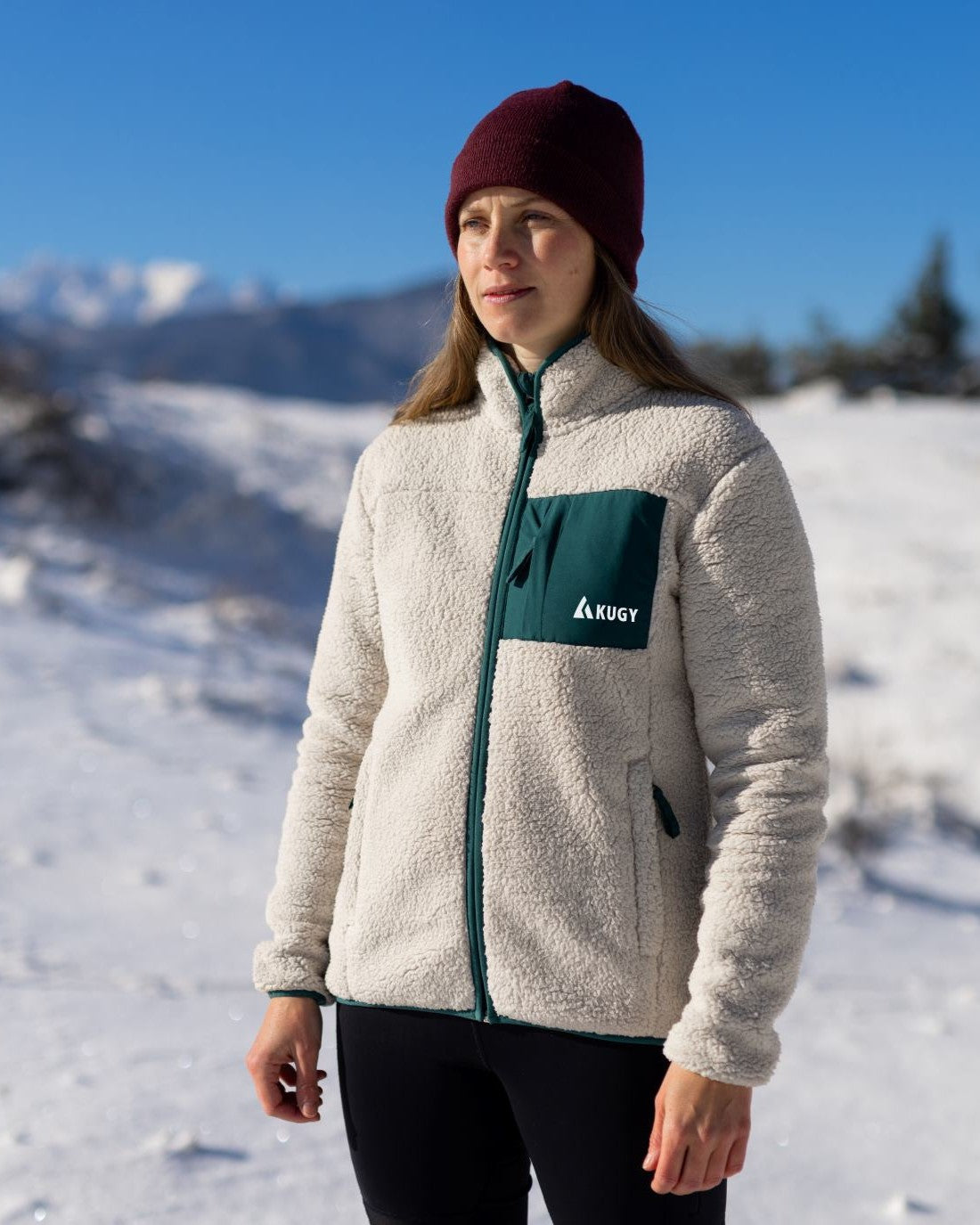 Dámská Sherpa Fleece Alpine Green