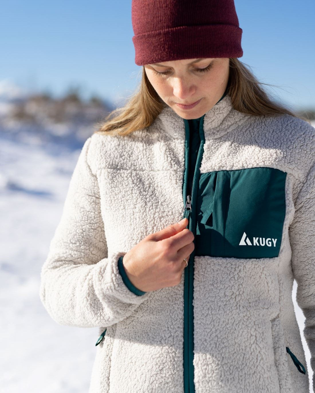 Dámská Sherpa Fleece Alpine Green